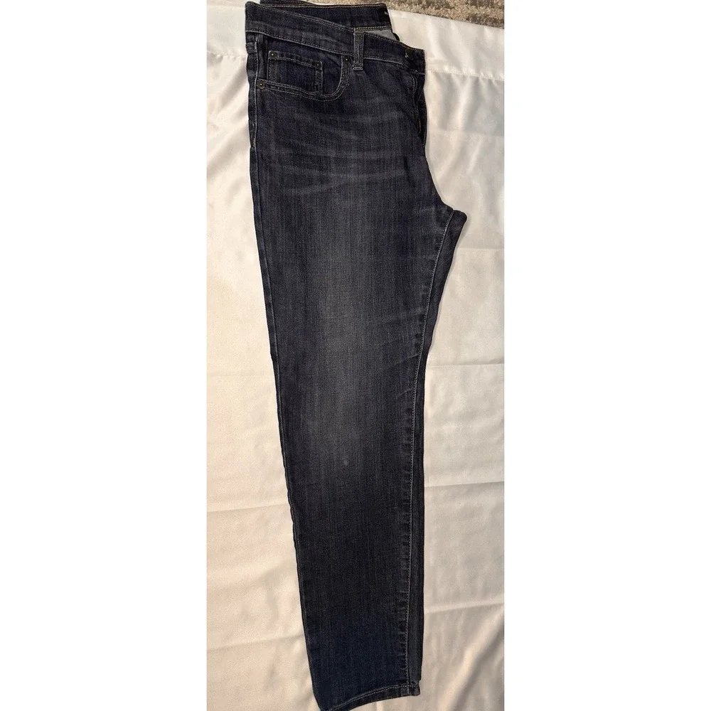 Banana Republic Men's Skinny Fit Dark Wash Blue Denim Jeans 5-Pocket Button
